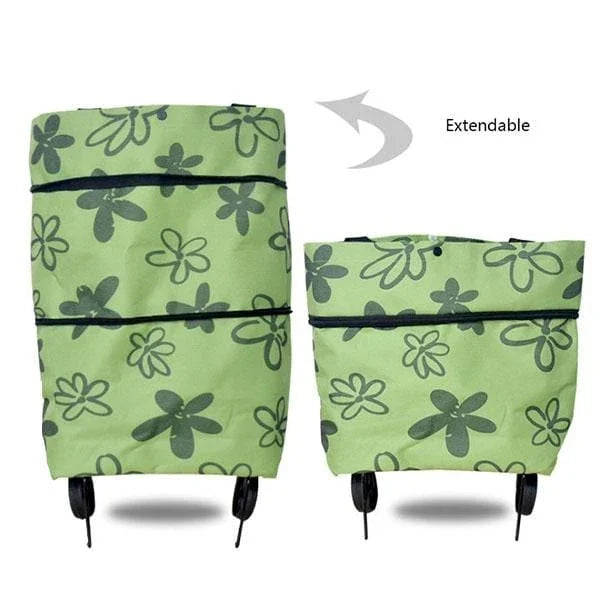 Skanto | 2 I 1 Sammenleggbar Handlekurv Tote Bag