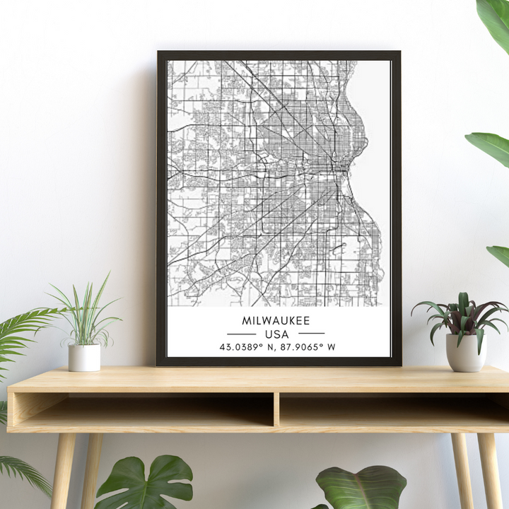 Milwaukee bykart - Lerret veggkunst maleri
