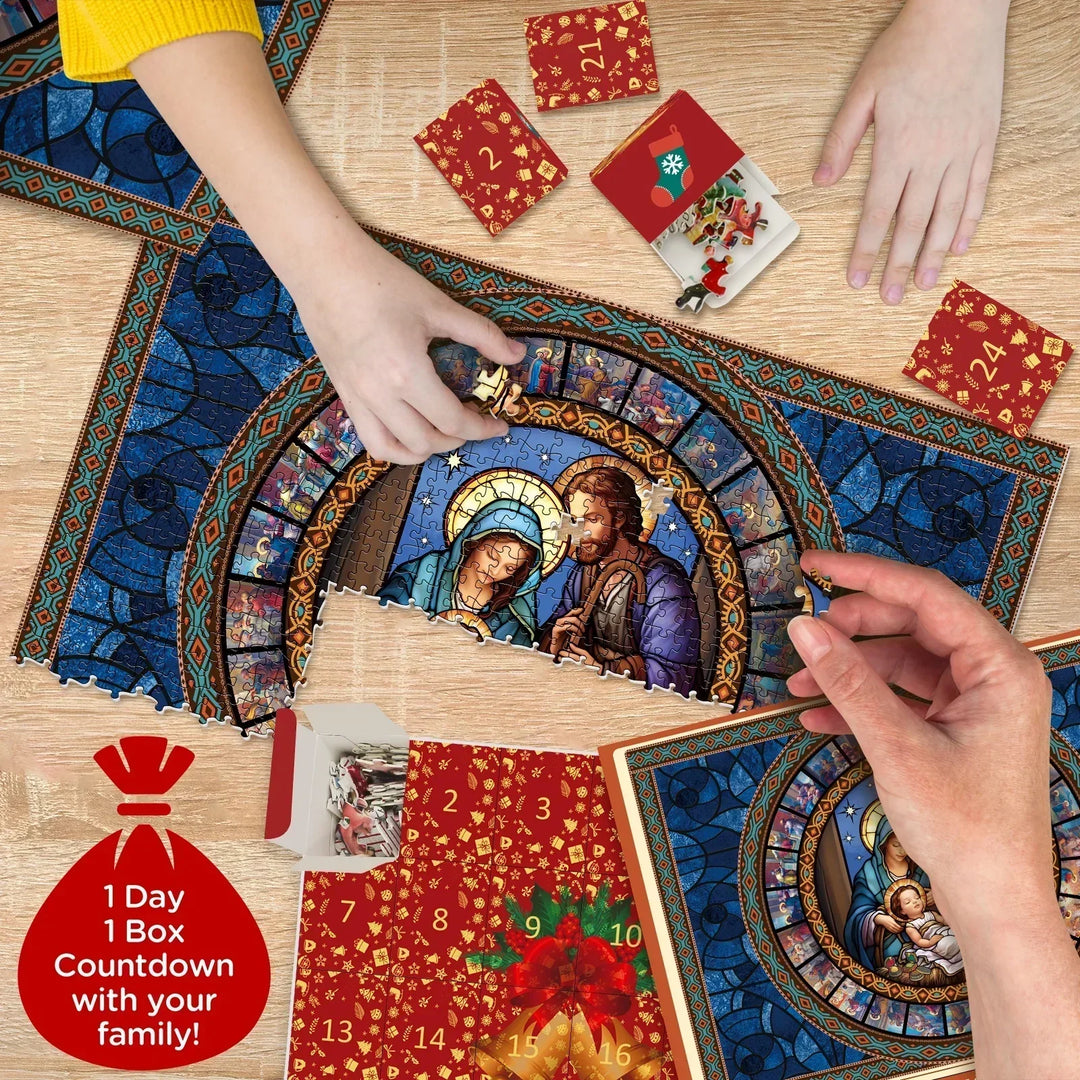 Skanto | Julekrubbe Puslespill Adventskalendar - Julegave