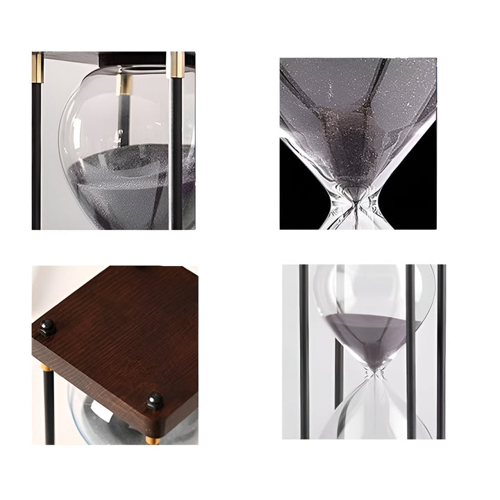 Gratis 60-minutters timeglass – Kreativt, dekorativt retrodesign i Skantoack | Metallramme med ripebestandig base