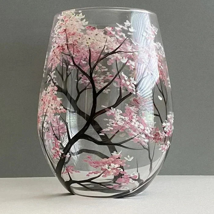 Skanto | Håndmalte Vinglass – Fire Sesonger Kunst & Eleganse