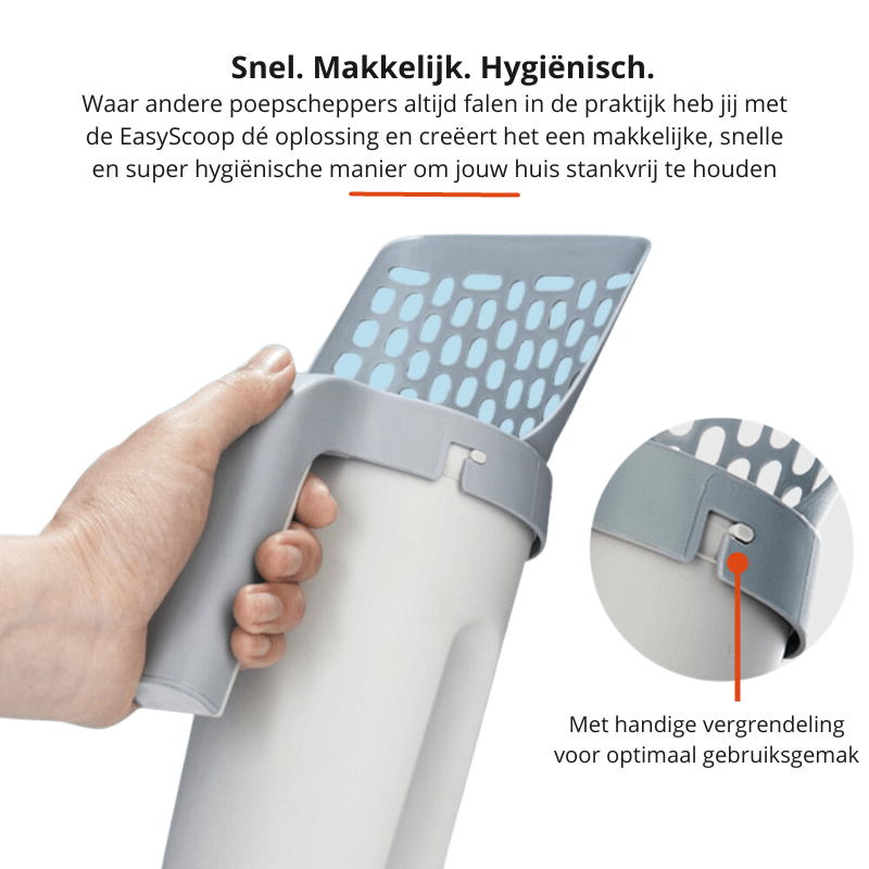 Skanto | EASYSCOOP – Kattescoop med integrert oppsamlingsbeholder for luktfri rengjøring