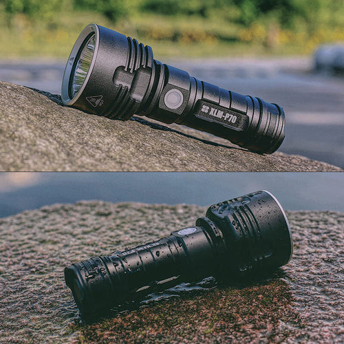 Skanto | Høy-effekt vanntett LED-lommelykt | 30 000–50 000 lumen oppladbar lommelykt