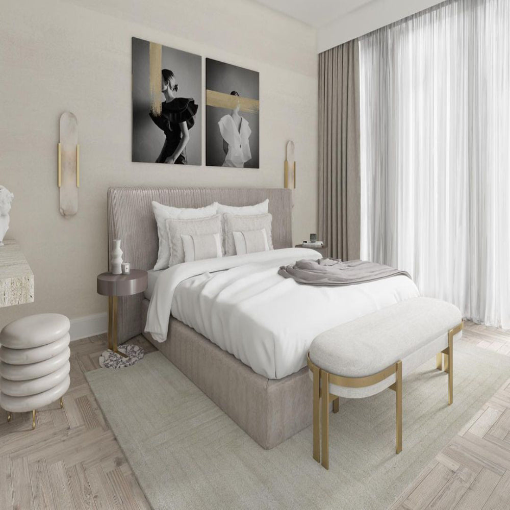 Moderne marmor vegglys - Elegant veggarmatur | Skanto