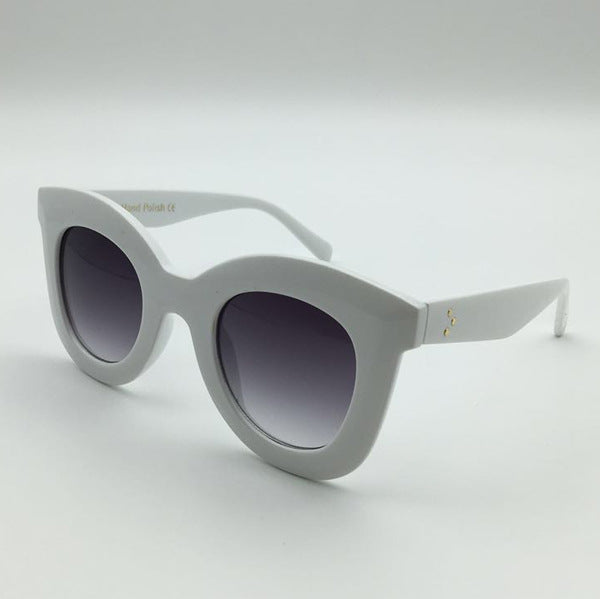 Dame stilige oversized solbriller med trendy ramme Skanto