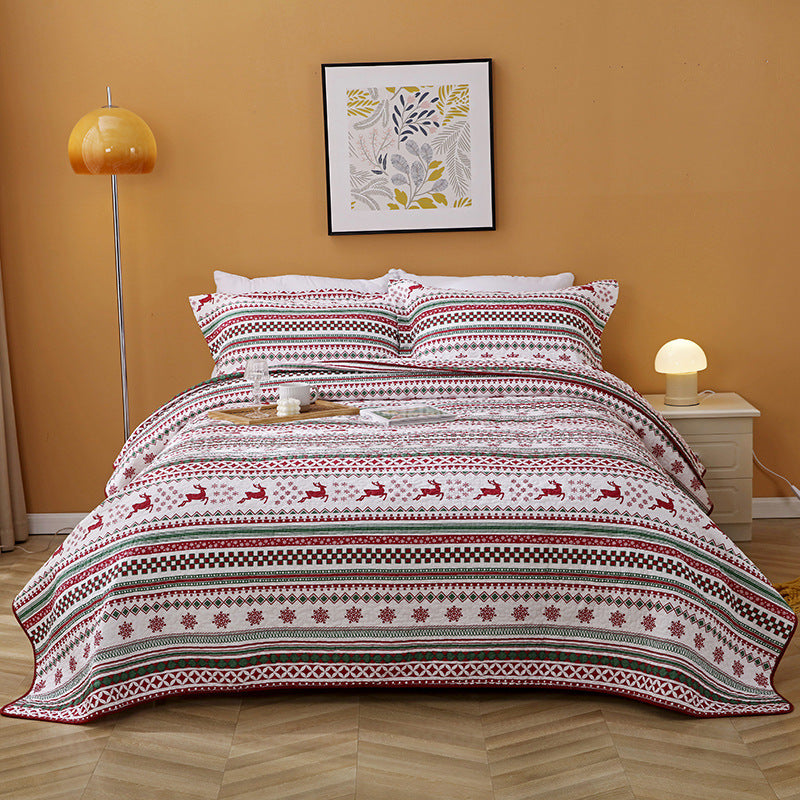 Skanto | Jule 100% Bomull Vann Quilt Tre-dels Sett