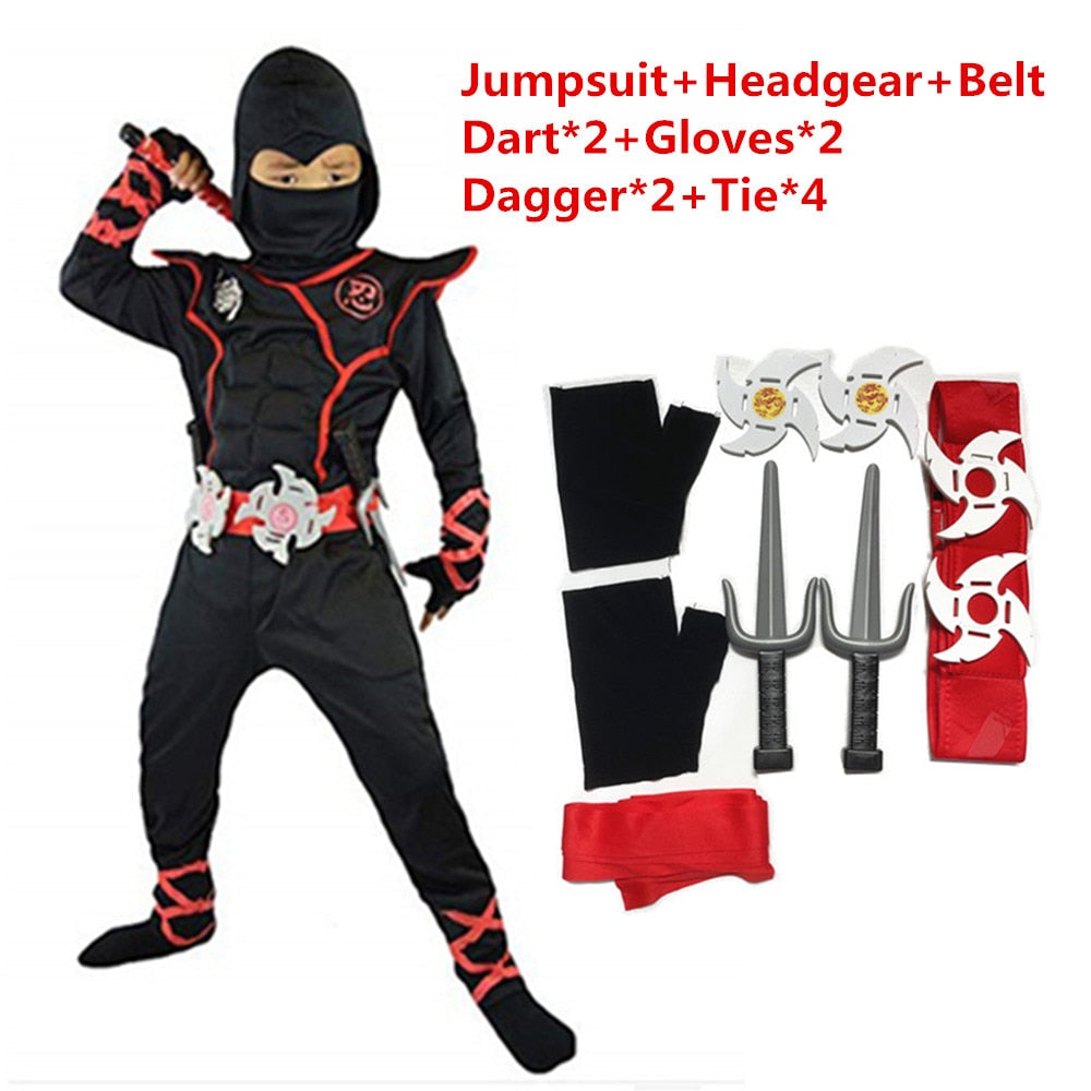Skanto | Guttenes Ninja Halloween Kostyme Sett