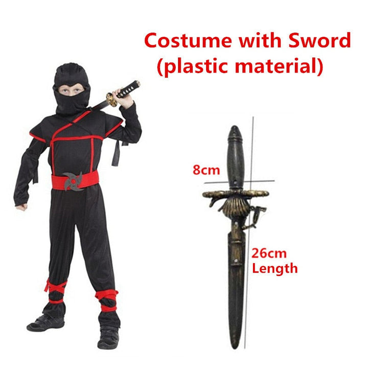Skanto | Guttenes Ninja Halloween Kostyme Sett