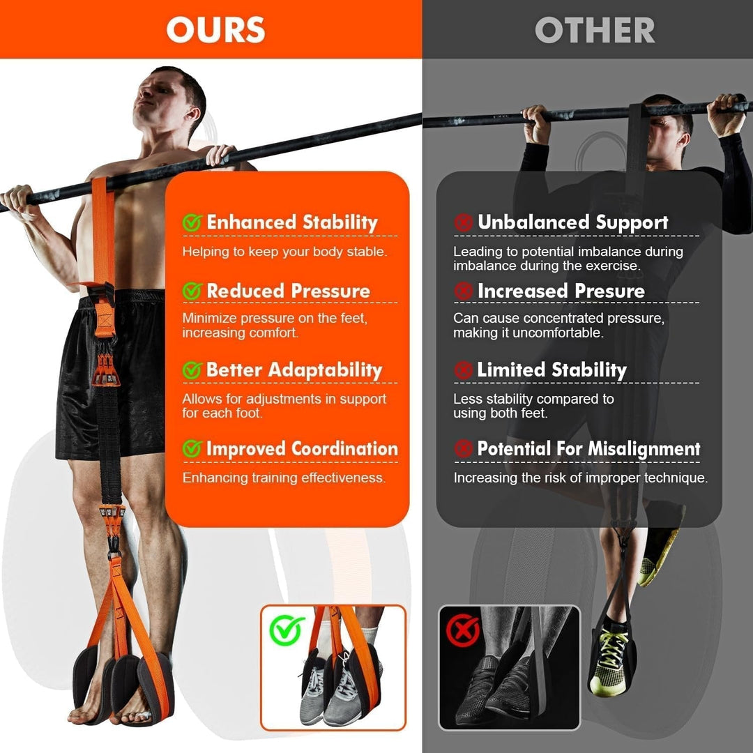 Pull-up assistanseband med dobbelt fot system | Skanto