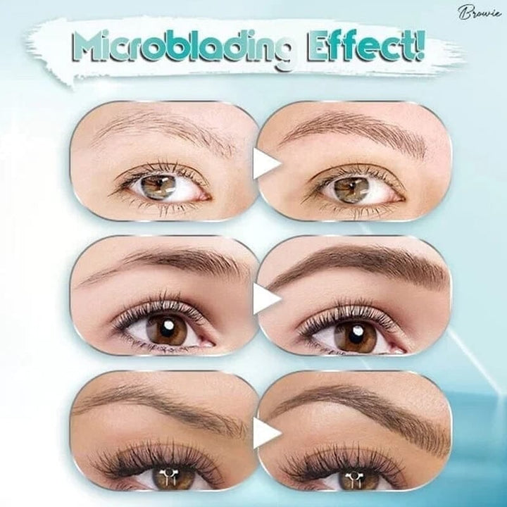 Skanto | 3D Vanntett Microblading Brynpen 4 Gaffeltip Tatoveringsblyant