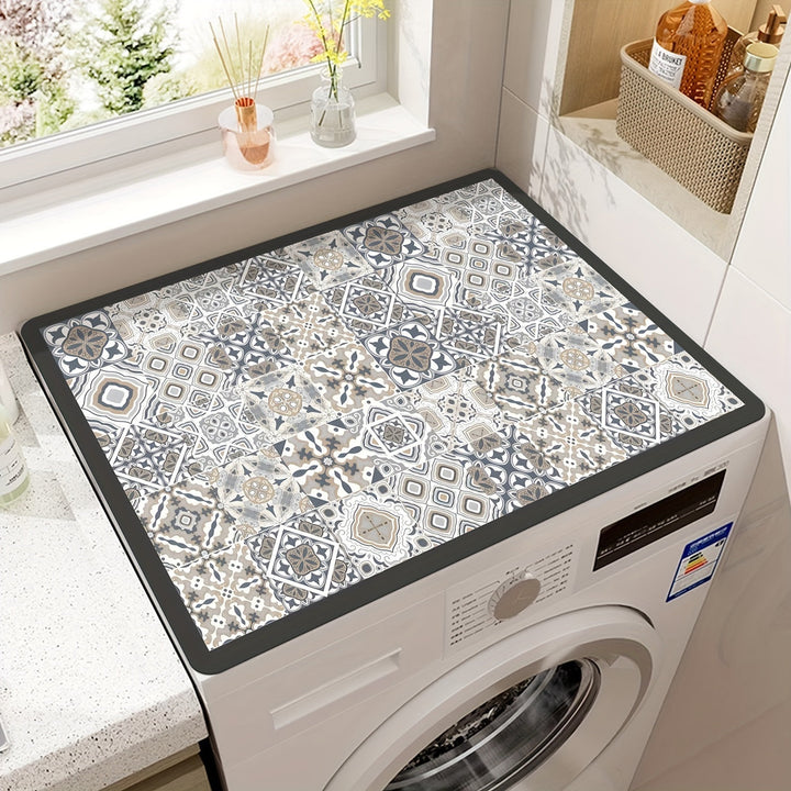 Vaskemaskin Deksel Matte Retro Mosaikk | Skanto