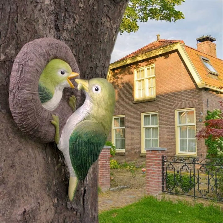 Lovebirds Tree Hug Wall Hanging Decor | Skanto