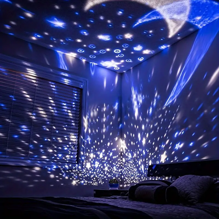 Skanto | Stjernehimlen Nattlampe for Barn – Magisk LED Projektor med Fargeendring