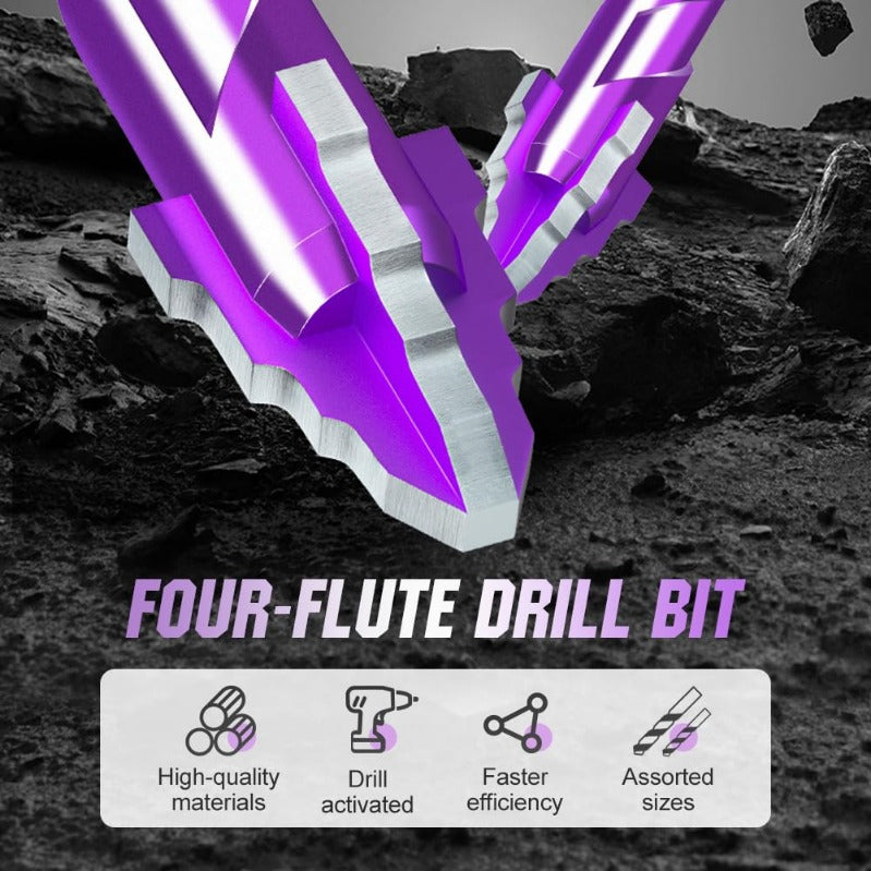 Woyuosn VioletShield Quad-Edge Drill Set Skanto