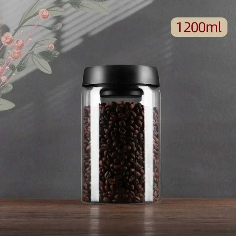 Skanto | Glass Kaffe Bønne Beholder – Lufttett Aroma Bevaringsglass