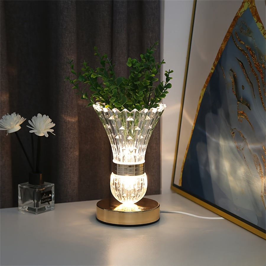 VaseLight - LED Krystall Bordlampe med Dimmbar Atmosfære Skanto