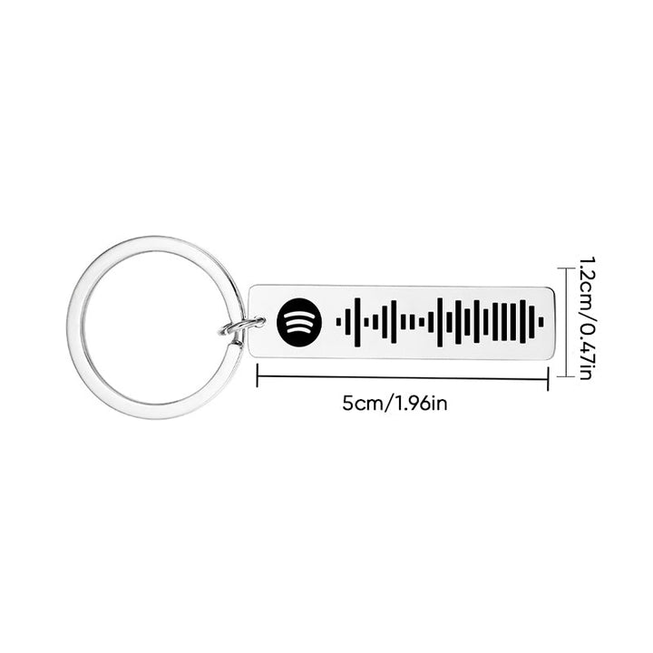 Skanto | Music Code Plaque Nøkkelring