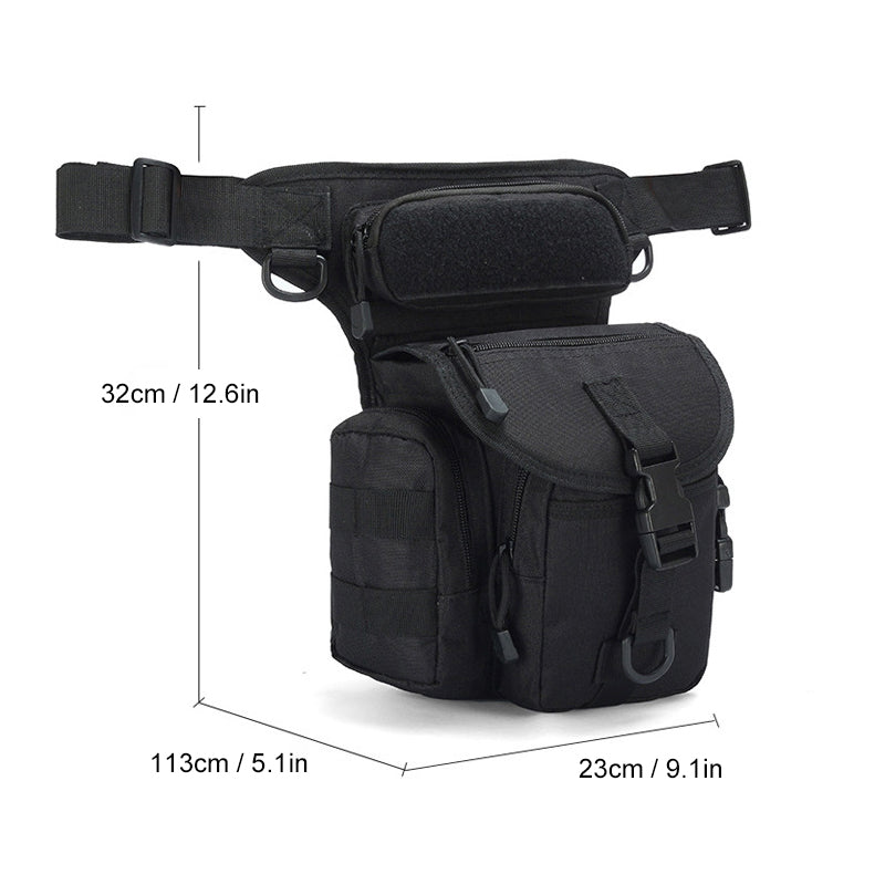 Skanto | Nylon Vanntett Menn Taktisk Livbånd Leg Travel Belt Bag