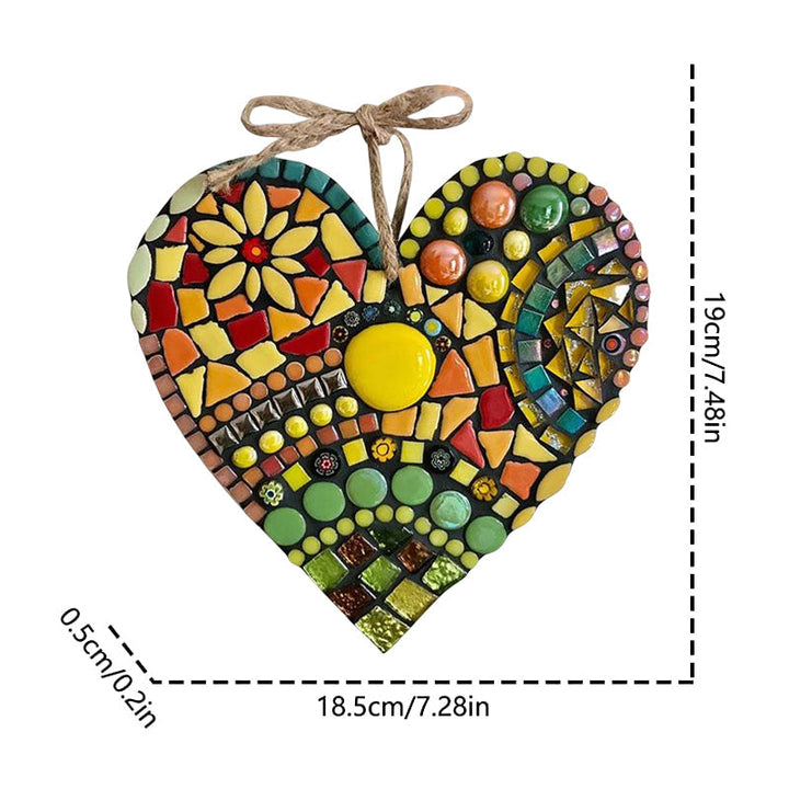 Large Garden Mosaic Heart Decoration | Skanto