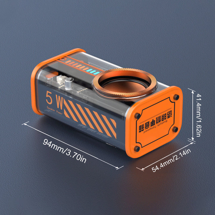 Transparent trådløs Mecha Bluetooth-høyttaler | Skanto