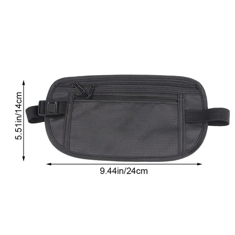 Skanto | Sport Hip Bag Justerbar med Glidelåslommer