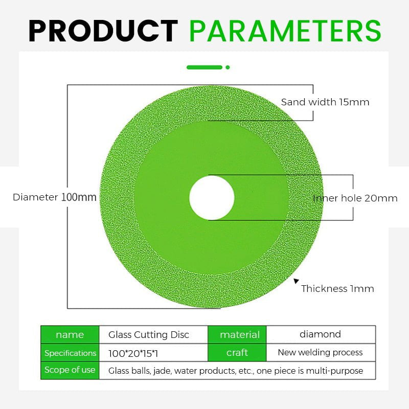 Skanto | 4 Tommers Glass Skjæredisk