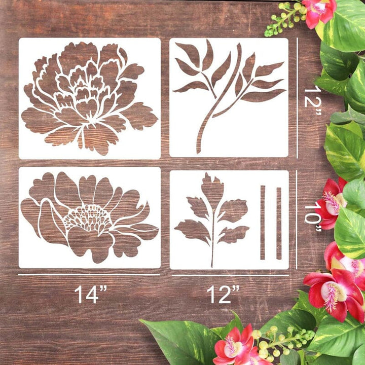 Skanto | DIY Dekorasjon - Hagegjerde Store Blomster Tegningsmaler
