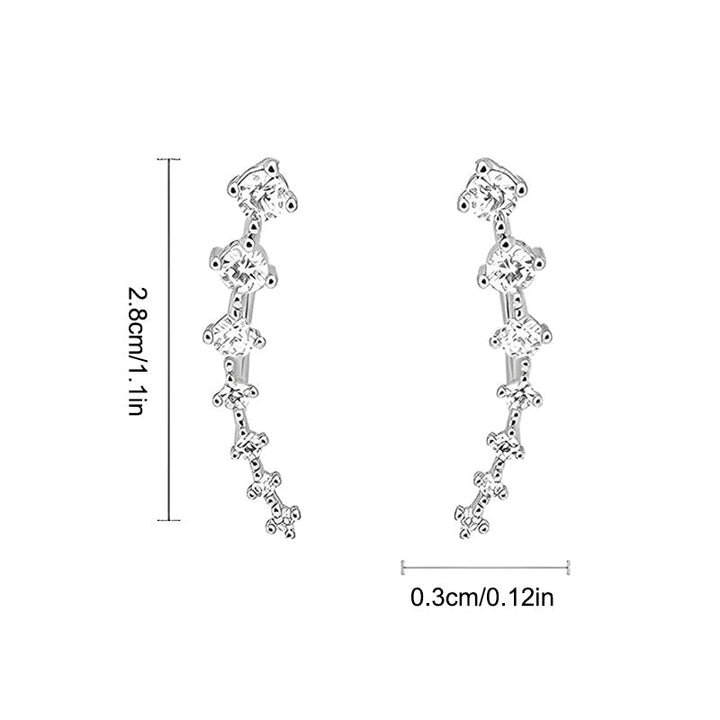 Skanto | Seven Star Diamond Stud Earrings