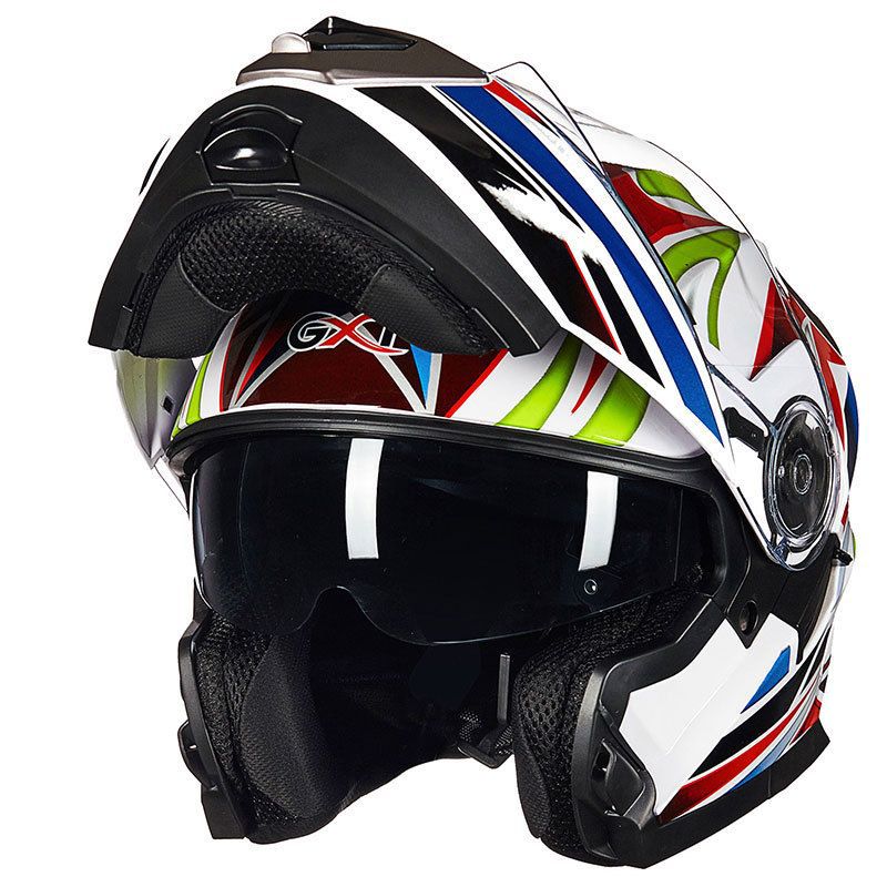 Full-Face Motorsykkelhjelm med Avansert Ventilasjon Skanto