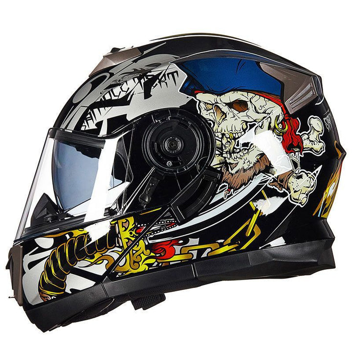 Full-Face Motorsykkelhjelm med Avansert Ventilasjon Skanto