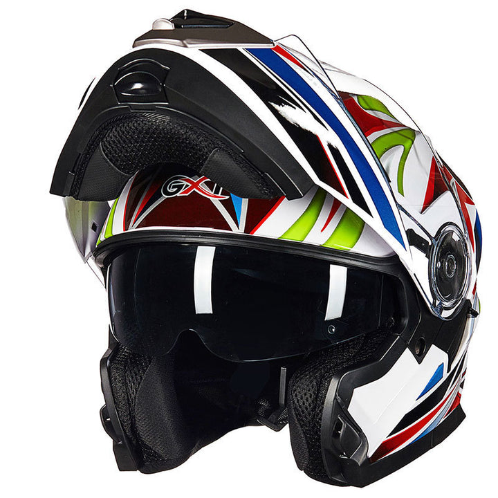 Aerodynamisk Full-Face Motorsykkelhjelm Skanto