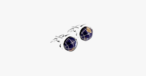 Skanto | Spinning Globe Mansjettknapper – Verden i Dine Hender!