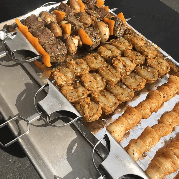 Skanto | Rustfritt Stål 3-Prong BBQ Grill Spyd