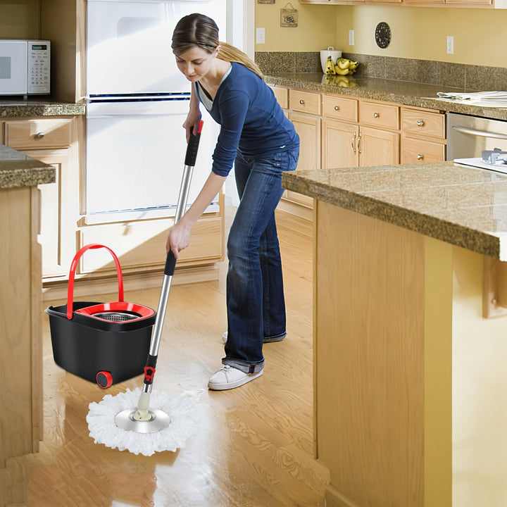 Moppesett Gulvmopp med bøtte | Skanto