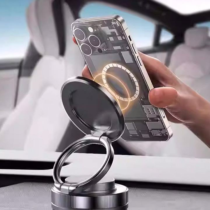 360° justerbar vakuum-magnet telefonholder | Skanto