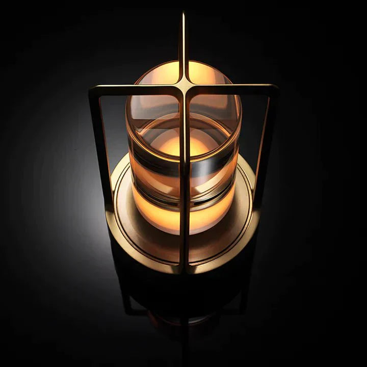 Skanto | Trådløs Lantern Lampe med Krystallskjerm