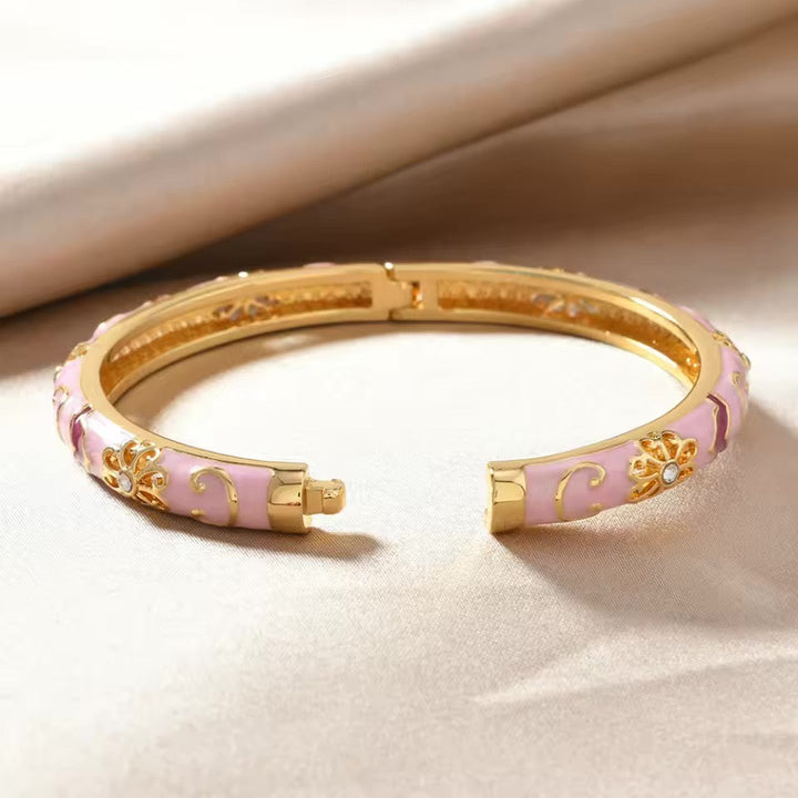 Skanto | 4 deler Blomsterdekorert Armbåndstabel
