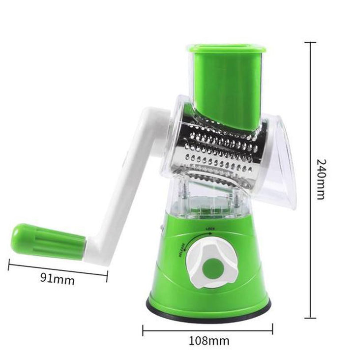 3 i 1 Roterende Oste-Rivett Grøntsak Slicer | Skanto