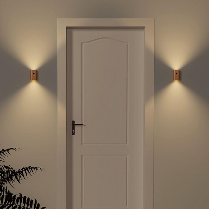 Skanto | Oppladbar LED Vegglampe med Bevegelsessensor – Varm Hvit