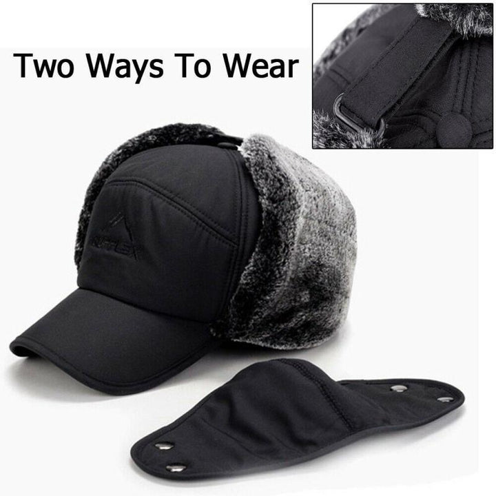 Skanto | Unisex vindproof & varm & ørebeskyttelse & ansiktsbeskyttelse hatt