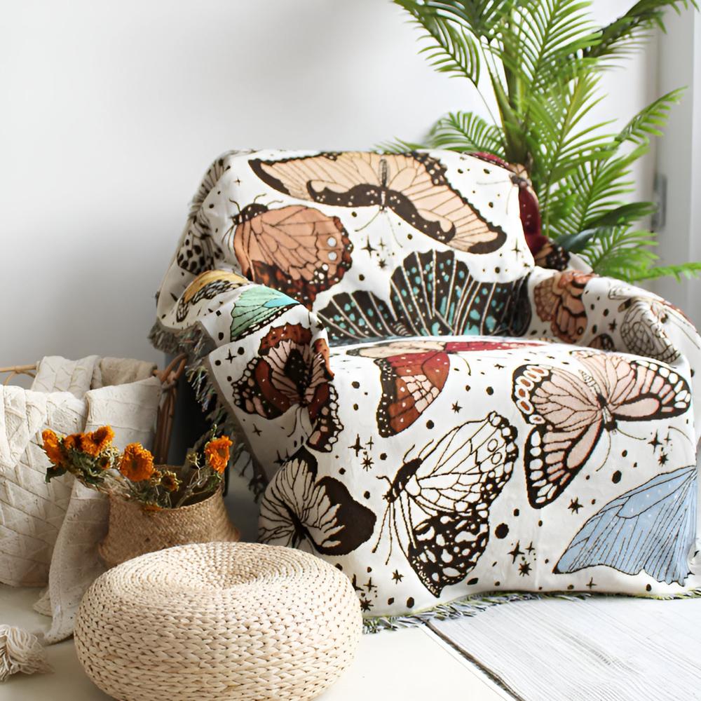 Skanto | Butterfly Garden Blanket