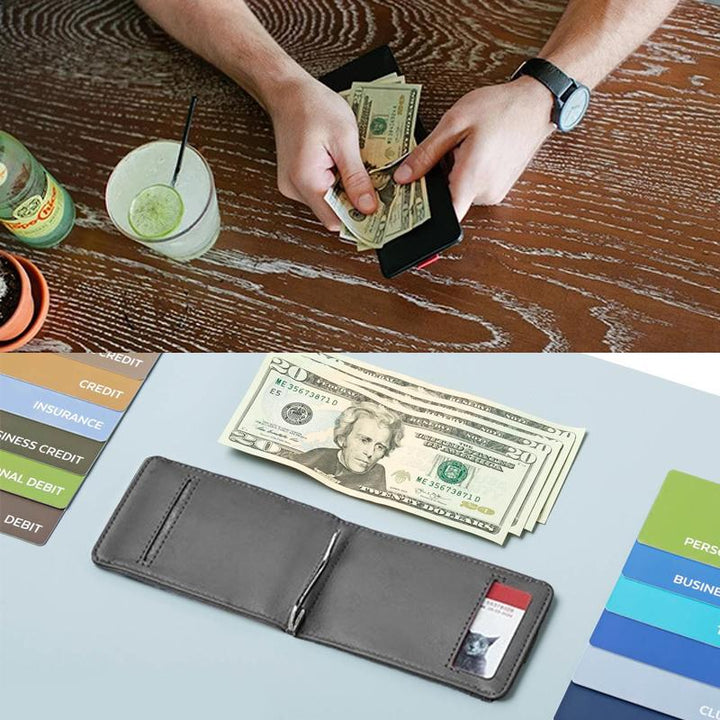 Men's Extra Thin Leather Wallet | Skanto