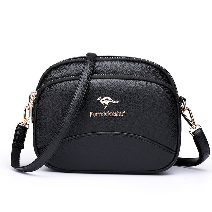 Skanto | Myk Lær Multi-Lomme Skulder Crossbody Bag