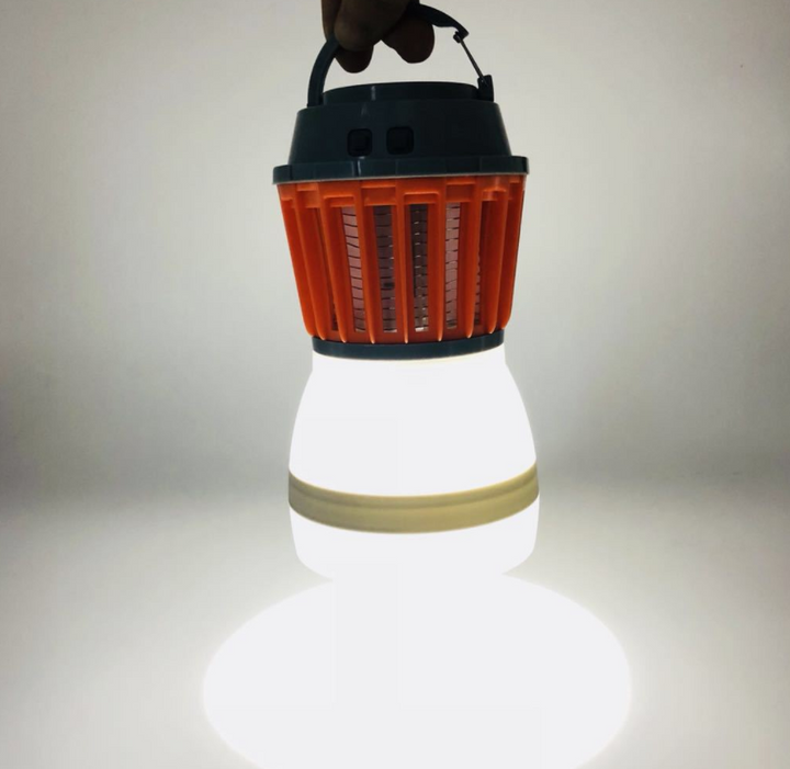 Skanto | Solenergi LED Mygglampe med Integrert Lantern – Effektiv Insektbeskyttelse og Belysning for Hage og Camping