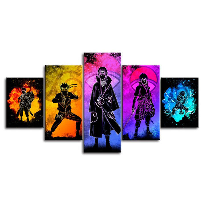 5 Pcs Naruto Anime - Canvas Wall Art Painting | Skanto