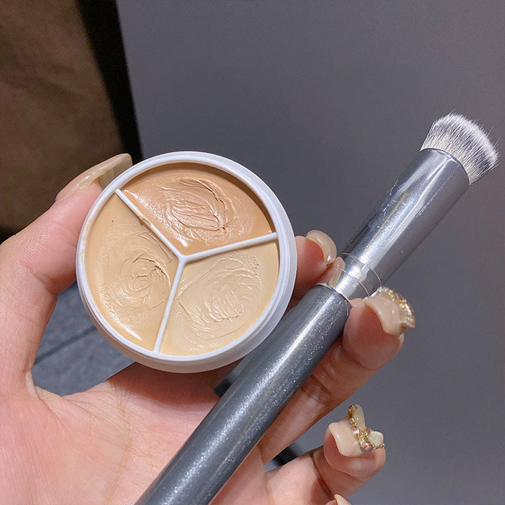 Skanto | Tri-Farge Concealer Palette for Akne Flekkene og Mørke Sirkler