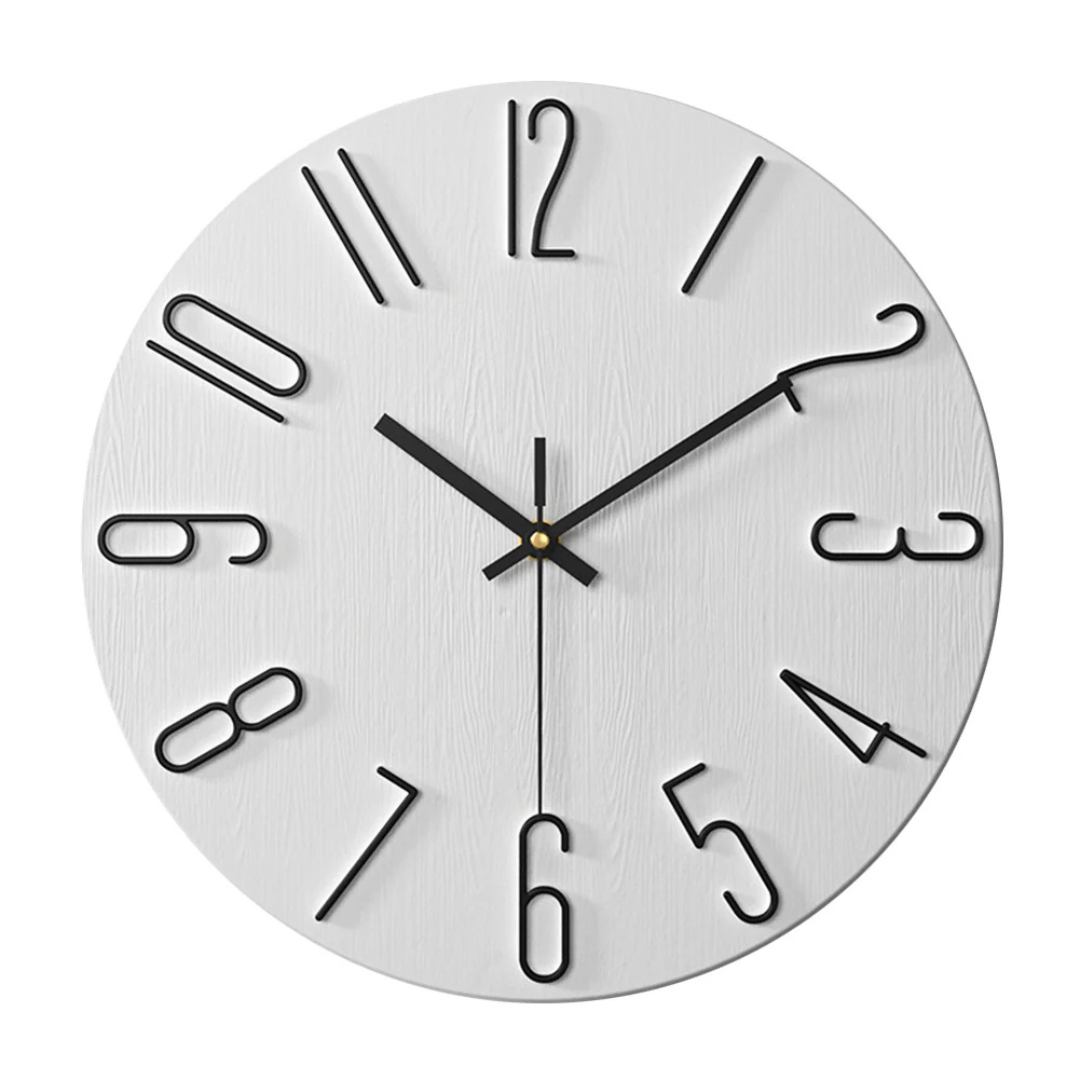 Edle Wanduhr – Moderne og geräuschlose Uhr fürs Wohnzimmer