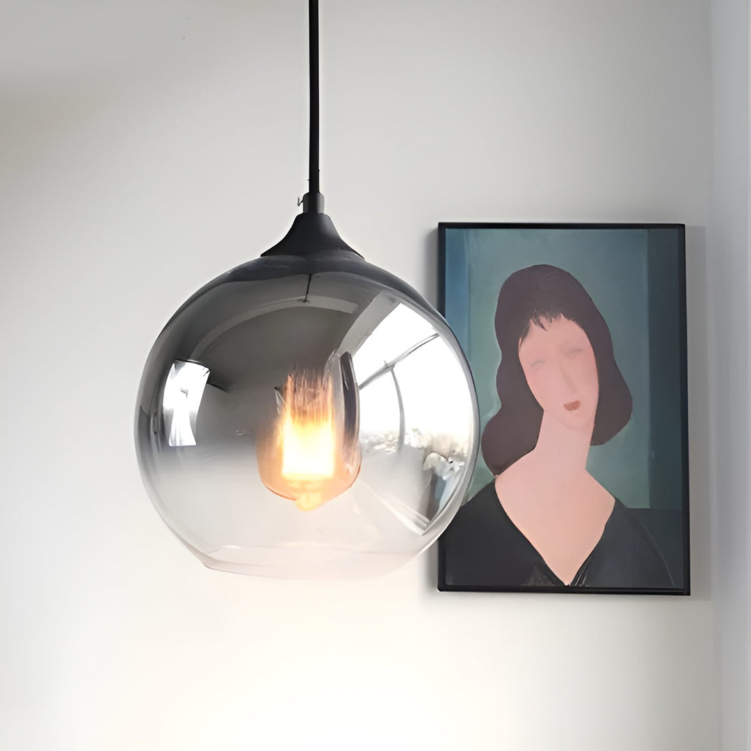 Industriell glasspendellampe med LED – Moderne og dekorativ | Ideell for kjøkken, spisestuer og barer