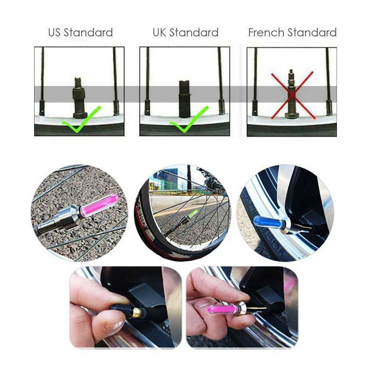 Skanto | Premium LED Ventilkapsler for Hjul (2 stk)