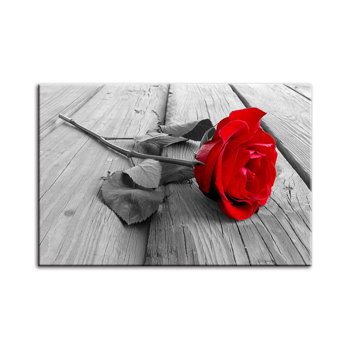 Lonely Rose - Lerret Veggkunst Maleri